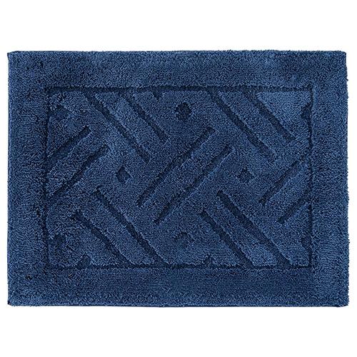 【お買い得】　オカ（OKA）　乾度良好　リッカ　バスマット　45×60cm　ネイビー ハンズ