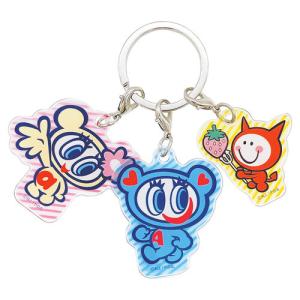 ナルミヤ　エンジェルブルー（Angel　Blue）　3チャームキーホルダー　ポーズ ハンズ｜hands-net
