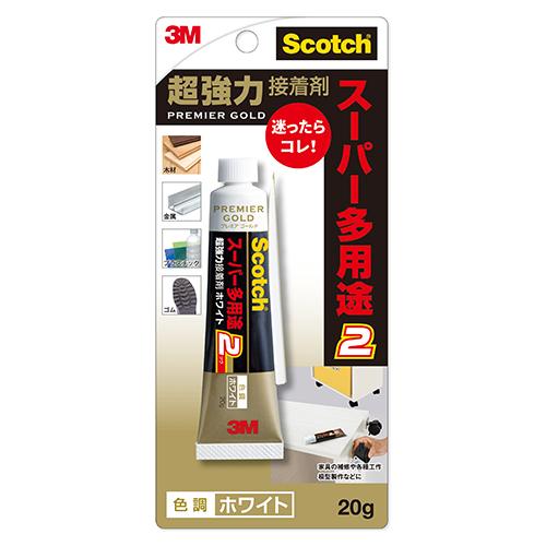 スコッチ　プレミアゴールド　スーパー多用途2　超強力接着剤　ホワイト20g ハンズ