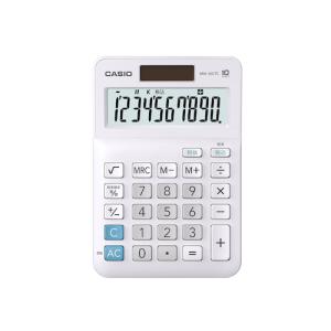 カシオ（CASIO）　スタンダード電卓　ミニジャストタイプ　MW‐10VTC‐N　ホワイト ハンズ｜hands-net