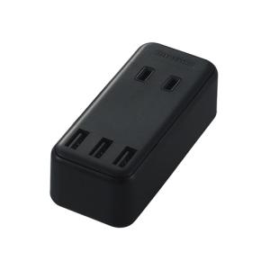 エレコム（ELECOM）　モバイルUSBタップ　直差し／2口＋3ポート　MOT-U08-23BK　ブラック ハンズ｜hands-net