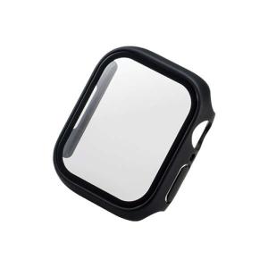 エレコム（ELECOM）　AppleWatch41mm用フルカバーケース　プレミアムガラス　高透明　AW-21BFCGBK　ブラック│スマホアクセサリ｜hands-net