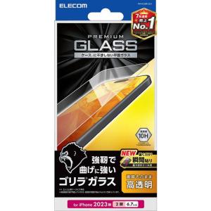 【iPhone15Plus】　エレコム（ELECOM）　ガラスフィルム　ゴリラ　0.21mm　高透明　PM-A23BFLGO ハンズ｜hands-net
