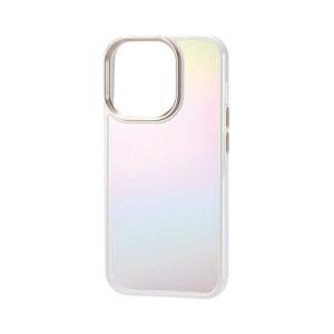 【iPhone15Pro】　エレコム（ELECOM）　＆me　ハイブリッドケース　オーロラ　PM-A23CHVCAWH　ホワイト ハンズ｜hands-net