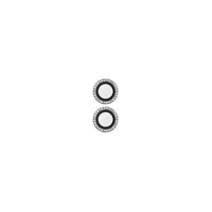 【iPhone16／16Plus】　エレコム（ELECOM）　&me　カメラレンズガラスフィルム　ラインストーン　PM-A24AFLLGRSV　シルバ｜hands-net