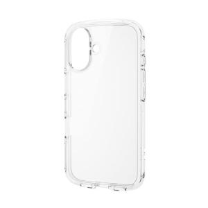 【iPhone16】　エレコム（ELECOM）　TOUGH　SLIM　LITE　ハイブリッドケース　オールクリア　PM-A24ATSLACR　クリア｜hands-net