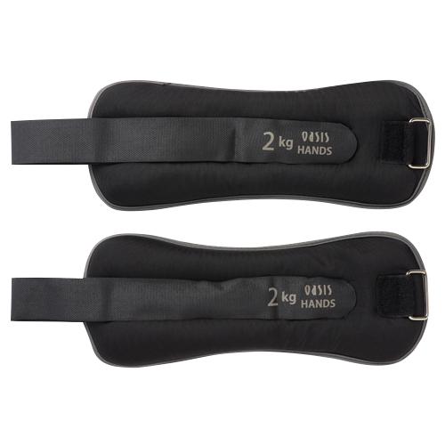 【お買い得】　OASIS×ハンズ　ウェイトベルト　2kg　2個入　ブラック　レベル3 ハンズ