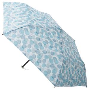 エスタ Romantic Retro ドットフラワー ターコイズブルー│レインウェア 雨具 折りたたみ傘 東急ハンズ