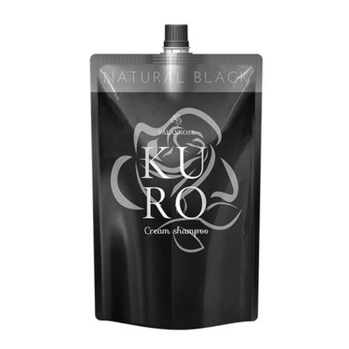バランローズ（VALANROSE）　KURO　クリームシャンプー　ナチュラルブラック　400g ハン...
