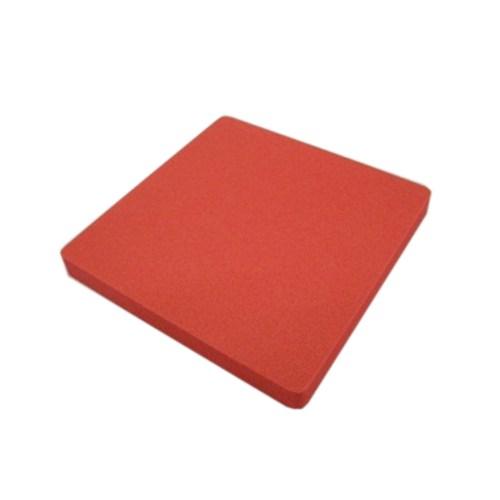 EVAスポンジ　100×100×10mm　レッド ハンズ
