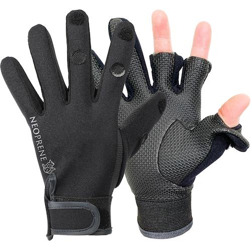 ネオワークギア（Neo　WORKGEAR）　フィッシンググローブ　L　0422　ブラック ハンズ