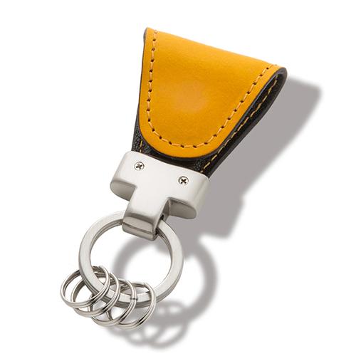 ヴィンテージ　リバイバル　プロダクションズ　キークリップ　イタリア革　イエロー ハンズ