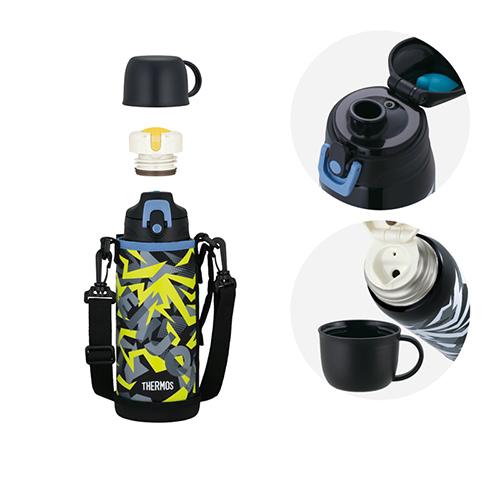 サーモス（THERMOS）　真空断熱　2ウェイボトル　FJJ−802WF　BKY　0.8L　ブラック...