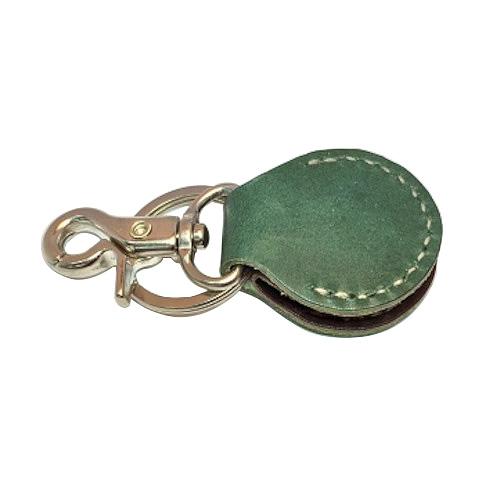 レザークラフトキット　キー＆コインホルダー　緑 ハンズ