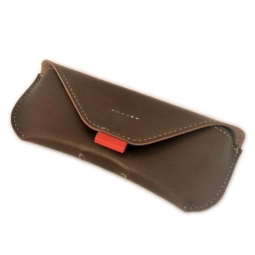 レザークラフトキット　グラスケース　チョコ ハンズ