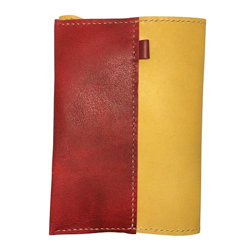 レザークラフトキット　ブックカバー　赤 ハンズ