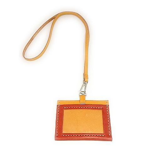 レザークラフトキット　IDカードケース　赤 ハンズ