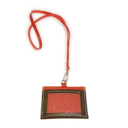 レザークラフトキット　IDカードケース　チョコ ハンズ