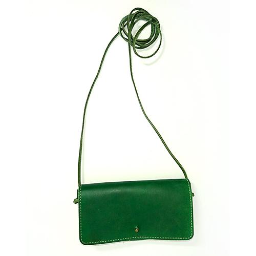 レザークラフトキット　ミニショルダー　緑 ハンズ