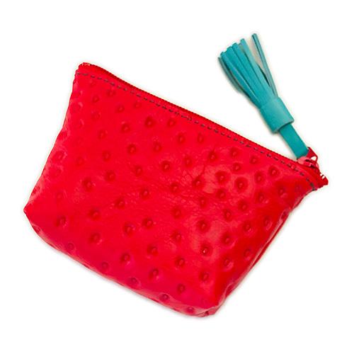 レザークラフトキット　ポーチSサイズ　ストロベリー型押革 ハンズ