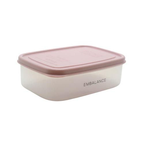 エンバランス　レクタングルコンテナ　590mL　S　ピンク ハンズ