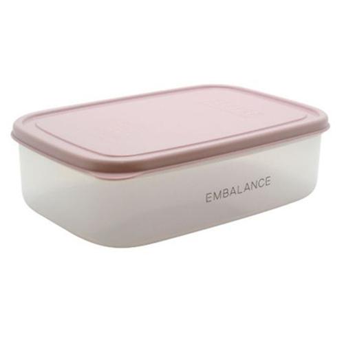 エンバランス　レクタングルコンテナ　1270mL　L　ピンク ハンズ