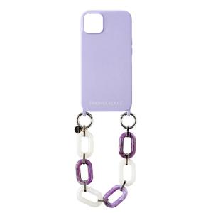 【iPhone13】　フォンネックレス（PHONECKLACE）　ハンドチェーンストラップ付きシリコンケース　for　iPhone13　PN23257