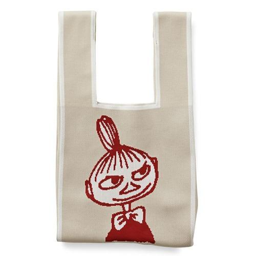ムーミン（MOOMIN）　ニットマルシェバッグ　RMKC-01　ライトベージュ（リトルミイ） ハンズ
