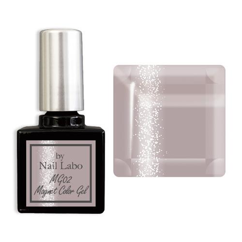 バイネイルラボ（by　Nail　Labo）　マグネットカラージェル　MG02　Purple　grei...