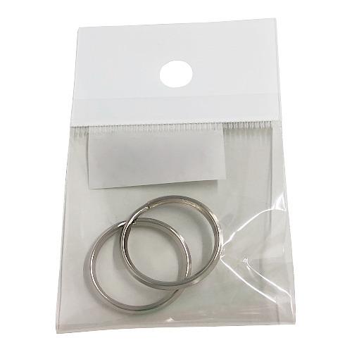 中西　二重リング　18mm　ニッケル　2個入 ハンズ