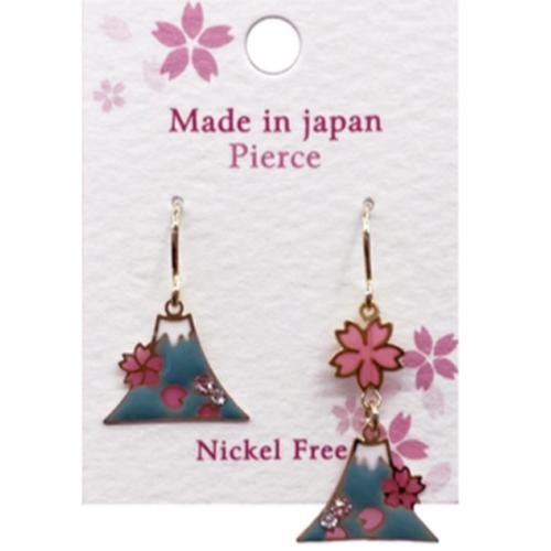 アクセソワール（Accessoire）　Sakura彩　ピアス　P115ーBL　ブルー ハンズ