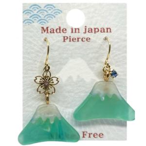 アクセソワール（Accessoire）　Sakura彩　ピアス　P248ーBL　ブルー ハンズ｜hands-net