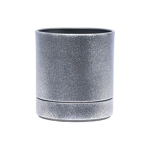 ホワイエ（FOYER）　MC円柱メタルeco　ポット皿付　「鉄はエコ」　3200029SLB　シルバ...