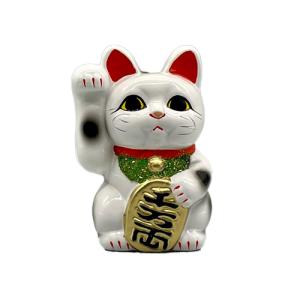 冨本人形園 白小判猫 右手上げ 8号 ハンズ : ハンズYahoo!ショッピング