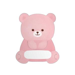 【お買い得】　ポチ袋につけられるメッセージカード　くま　3枚入 ハンズ