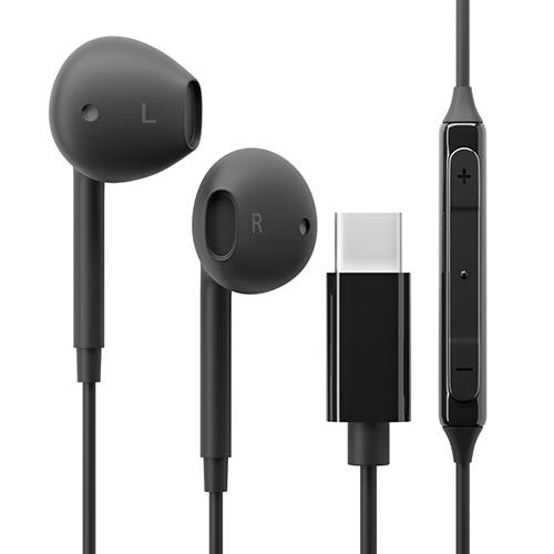 ピージーエー（PGA）　ステレオイヤホン　USB　Type−C　PG−SEIE2BK1　ブラック ハ...