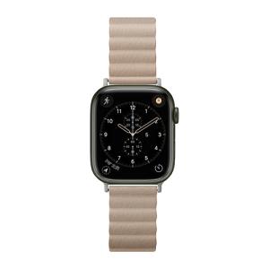 ピージーエー（PGA）　AppleWatch　49／46／45／44／42mm用　PUレザーマグネットバンド　アイボリー ハンズ｜hands-net