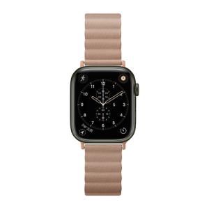 ピージーエー（PGA）　AppleWatch　49／46／45／44／42mm用　PUレザーマグネットバンド　ベージュ ハンズ｜hands-net