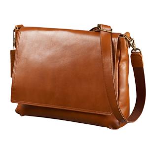 ハンズオリジナル　ガッドワーク　レザーショルダー37503　ブラウン ハンズ｜hands-net