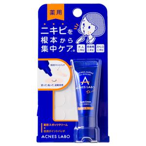 アクネスラボ（ACNES　LABO）　薬用スポッツクリーム　夜用ポイントパッチ付　7g ハンズ｜hands-net