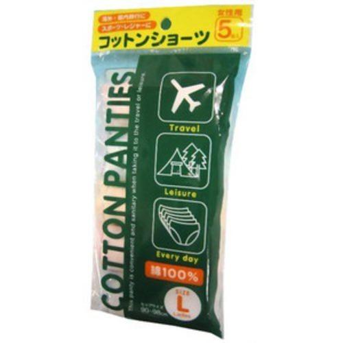 コットンショーツ　5枚入　0703393　L ハンズ