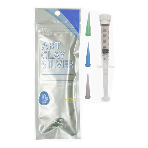 アートクレイシルバー　シリンジタイプ　10g　ノズル3本つき　A−281 ハンズ
