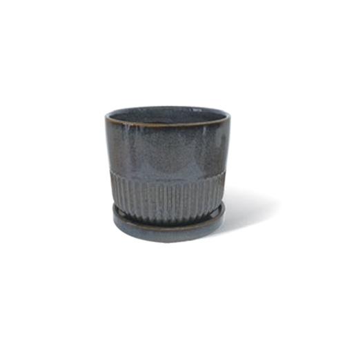 ヤード（YARD）　STREAK　ポット＆ソーサー　S　グレーネイビー ハンズ