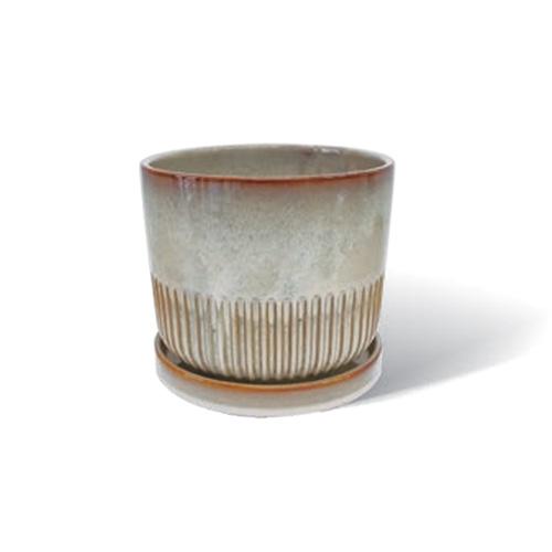 ヤード（YARD）　STREAK　ポット＆ソーサー　L　アイボリー ハンズ