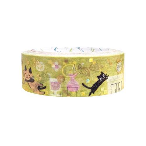 シール堂　きらぴかマスキングテープ　ks-dt-10174　unevencats ハンズ