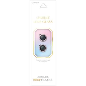 【iPhone16／iPhone16Plus】　ルプラスネクスト（LEPLUS　NEXT）　レンズ保護ガラスフィルム　「SPARKLE　LENS　GL｜hands-net