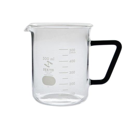 セキヤ　ビーカー　取っ手付　500mL　72−800−042　ブラック ハンズ
