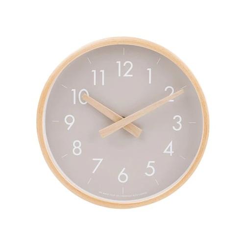 キャンパス（CAMPAS）　ウォールクロックS　91900009　グレー ハンズ