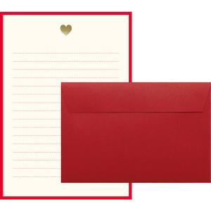 MATOKA　Lucia　レターセット　LCA−001　レッド　Heart ハンズ｜hands-net