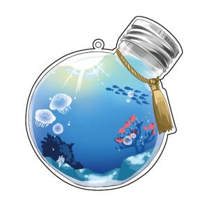 ハゴロモ　アクリルメイクアップカバー　ブルーラグーン ハンズ｜hands-net